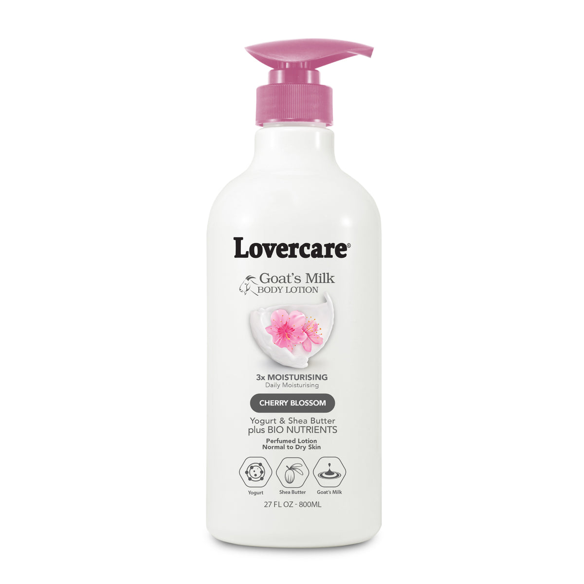 Goat Milk Body Lotion with Cherry Blossom, Shea Butter & Yogurt