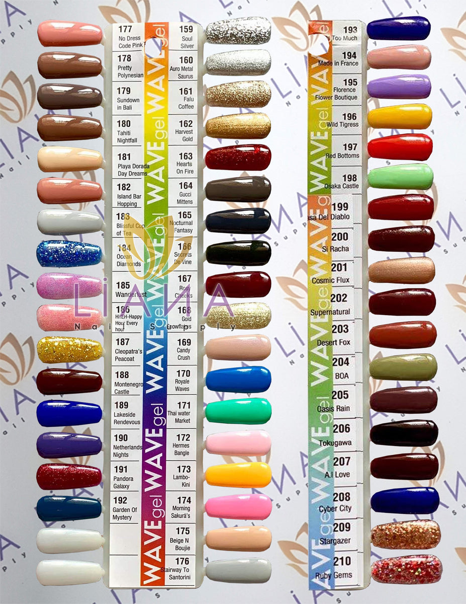 WAVEgel Color 194 - 228 CHART #5 [ Gel Polish & Free Lacquer