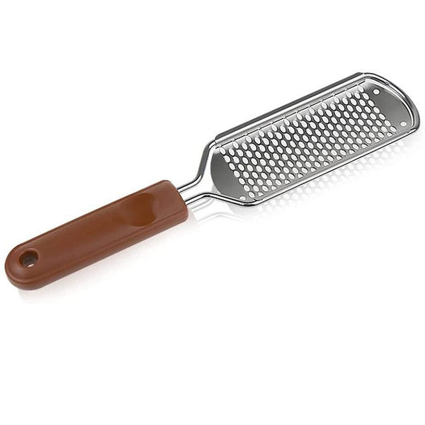 Professional Foot File Colossal Remover, Stainless Steel Rasp [Brown]
