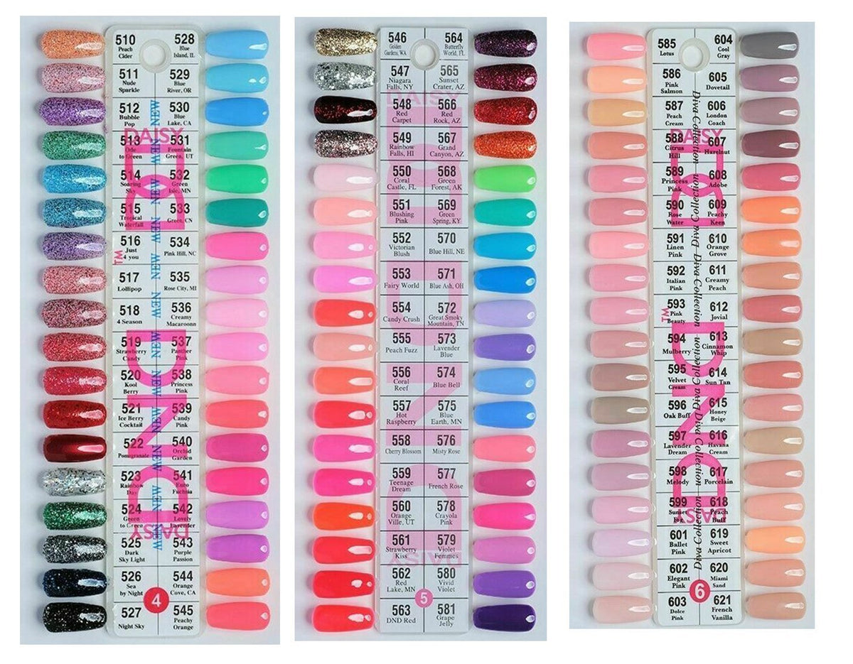DND Daisy Chart #6 #dnd_6 at Liana Nail Supply Tel: 514 658-6687