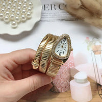 Serpentine Quartz Watch for Women | Elegant Snake Chain Timepiece