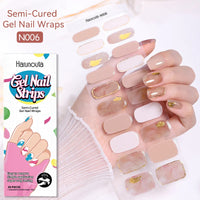 20-Tip Glitter Line Semi-Cured Gel Nail Stickers | Sparkle Strip Nail Art