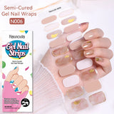 20-Tip Glitter Line Semi-Cured Gel Nail Stickers | Sparkle Strip Nail Art
