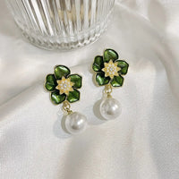 CC Style Pearl Vintage Drop Earrings | Classic Luxury Jewelry