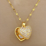 Korean Openable Shell Pearl Locket Necklace | Double-Sided Shell Pendant