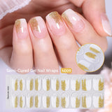 20-Tip Gradient French Semi-Cured Gel Nail Stickers | Ombre French Nail Strips