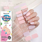 20-Tip Glitter Line Semi-Cured Gel Nail Stickers | Sparkle Strip Nail Art