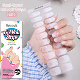 20-Tip Glitter Line Semi-Cured Gel Nail Stickers | Sparkle Strip Nail Art