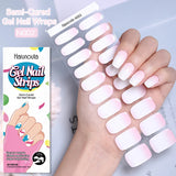 20-Tip Glitter Line Semi-Cured Gel Nail Stickers | Sparkle Strip Nail Art