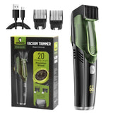 Vacuum Beard Trimmer with Built-In Hair Collection | Mess-Free Grooming Kit with Adjustable Length Settings