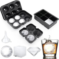 Silicone Ice Ball Mold Tray | Slow-Melt Sphere Ice Maker