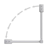 Electrical Outlet Extender | Multi-Outlet Wall Tap with USB & Surge Protection