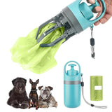 Portable Dog Poop Scooper with Built-In Waste Bag Dispenser