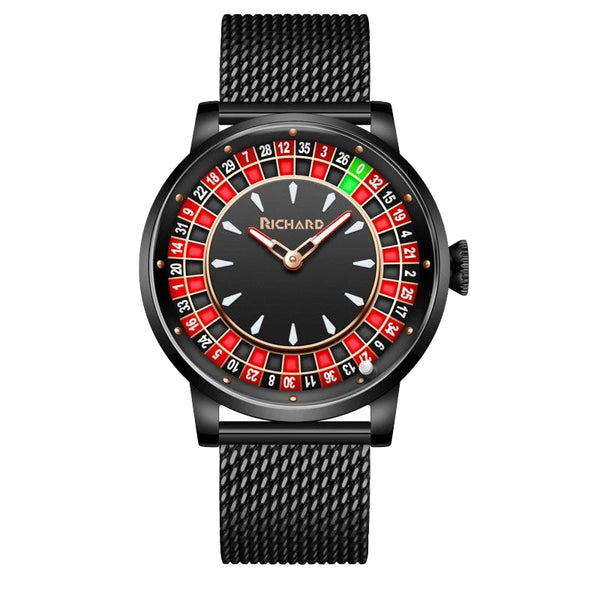 Roulette Wheel Style Watch | Unique Casino-Inspired Timepiece