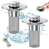Bathroom Sink Drain Strainer – Pop-Up Hair Catcher & Stopper