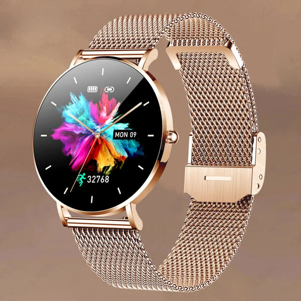 LIGE 2024 AMOLED Smart Watch | Full-Color Fitness & Health Watch