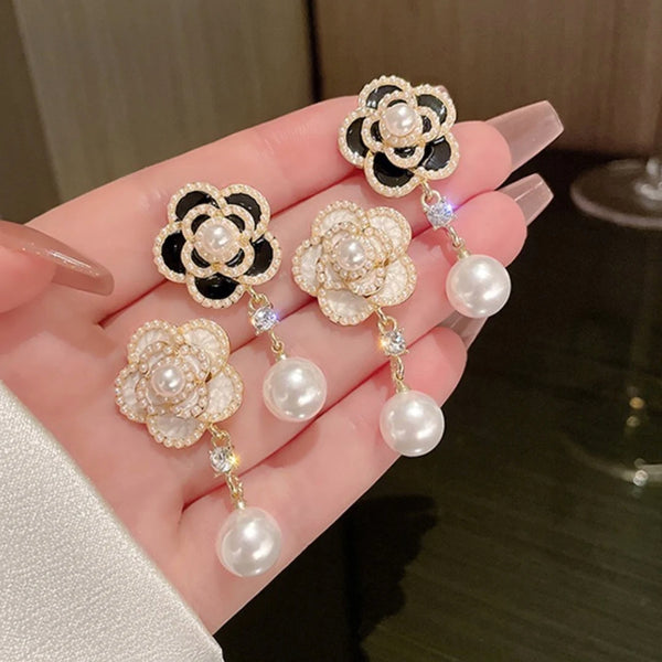Baroque Classic Drop Earrings for Ladies | Elegant Pearl Teardrop Jewelry