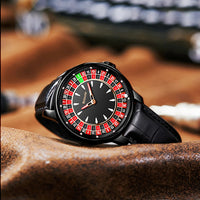 Roulette Wheel Style Watch | Unique Casino-Inspired Timepiece