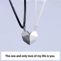 Matching Couple Necklace Set | Heart & Key Pendant for Him & Her