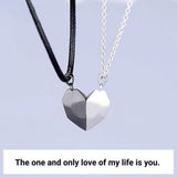 Matching Couple Necklace Set | Heart & Key Pendant for Him & Her