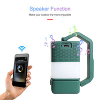 USB LED Camping Night Light with Bluetooth Speaker | Portable 2-in-1 Lantern