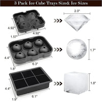 Silicone Ice Ball Mold Tray | Slow-Melt Sphere Ice Maker