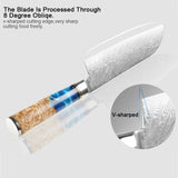 7″ Santoku Knife VG 10 Damascus Steel – Premium Kitchen Chef Blade