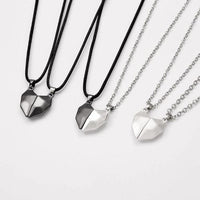 Matching Couple Necklace Set | Heart & Key Pendant for Him & Her
