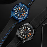 Rim Watch – Spinning Wheel Hub Design Sports Timepiece