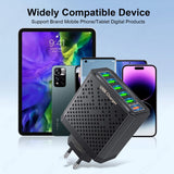 6-in-1 USB Charger Station – Multi-Port Fast Charging Hub