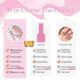 20-Tip Gradient French Semi-Cured Gel Nail Stickers | Ombre French Nail Strips