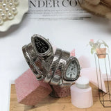 Serpentine Quartz Watch for Women | Elegant Snake Chain Timepiece