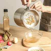 Stainless Steel Deep Frying Pot with Mesh Basket & Oil Storage – 2L Capacity