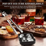 Silicone Ice Ball Mold Tray | Slow-Melt Sphere Ice Maker