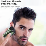 Vacuum Beard Trimmer with Built-In Hair Collection | Mess-Free Grooming Kit with Adjustable Length Settings
