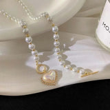 Imitation Pearl Pendant Necklace | Elegant Faux Pearl Jewelry
