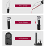 Electric Wine Opener Set 7-in-1 Wine Accessory Gift Kit