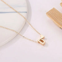 Tiny Heart Dainty Initial Necklace | Minimalist Letter Charm Jewelry