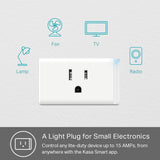 TP-Link HS103P2 Kasa Smart Wi-Fi Plug Mini – Voice Control Smart Outlet White