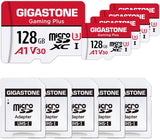 Gigastone 128GB Micro SDXC Memory Card with Adapter – High Speed Storage for Gaming, Cameras & Devices