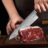 8-Inch Chef Knife VG10 Damascus Steel – Premium Kitchen Blade