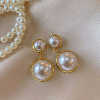 CC Style Pearl Vintage Drop Earrings | Classic Luxury Jewelry