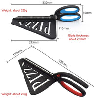 Pizza Scissors with Server Tray | 2-in-1 Pizza Cutter & Serving Tool