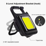 COB Keychain Work Light | Ultra Bright Portable Mini Flashlight with Keyring