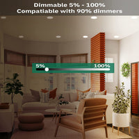 12units LED Recessed Slim Pot Light with Junction Box and Dimmable