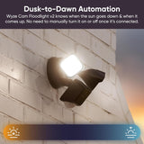 Wyze Floodlight Camera v2 – 2800 Lumens Outdoor Security Floodlight with 2K Video