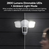 Wyze Floodlight Camera v2 – 2800 Lumens Outdoor Security Floodlight with 2K Video