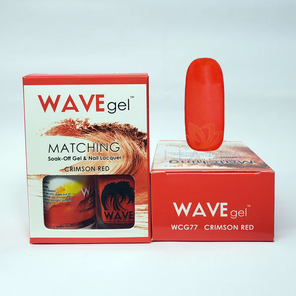 WAVEGEL MATCHING WCG77 CRIMSON RED (#77) | Nail Polish Gel & Lacquer