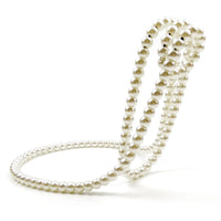 Pearl Chain Floating Wine Bottle Holder | Elegant Pearl Wine Display Stand