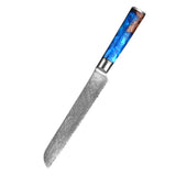 Damascus 7-Inch Steel Bread Slicer – Premium Baking & Kitchen Knife